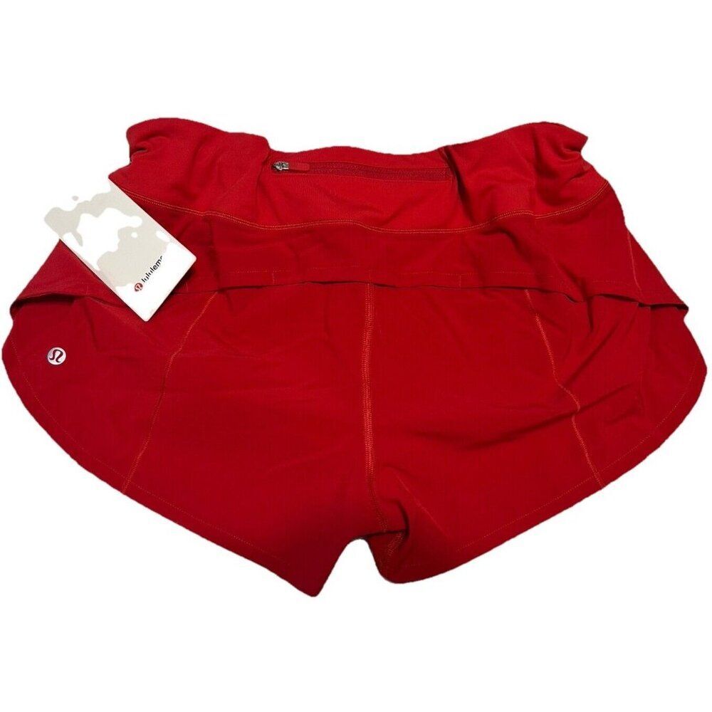 NWT Lululemon Speed Up LR Lined Short 2.5" Lined Dark Red Sz 12